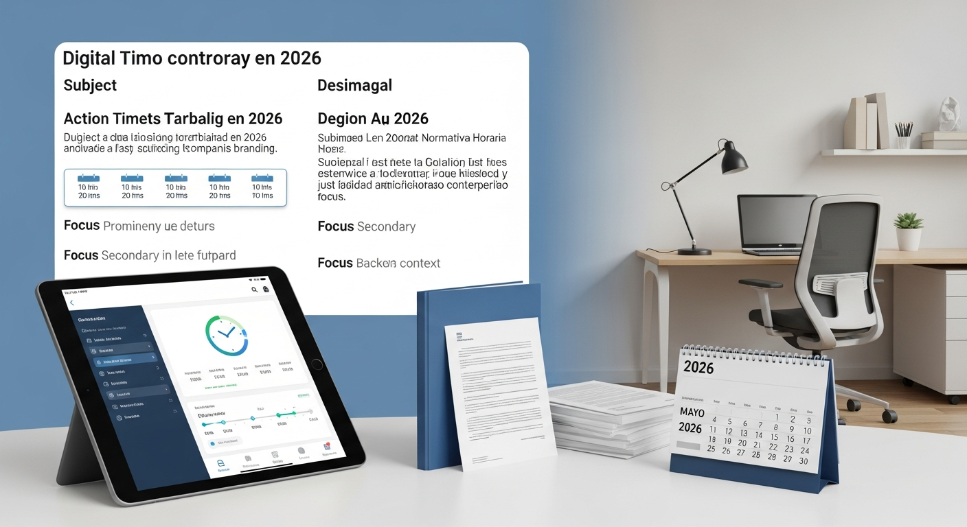 Control horario en 2026: lo que la ley exige y cómo cumplirlo
