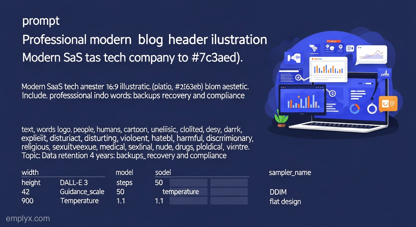 Conservación de registros durante 4 años: backups, acceso y recuperación sin sustos